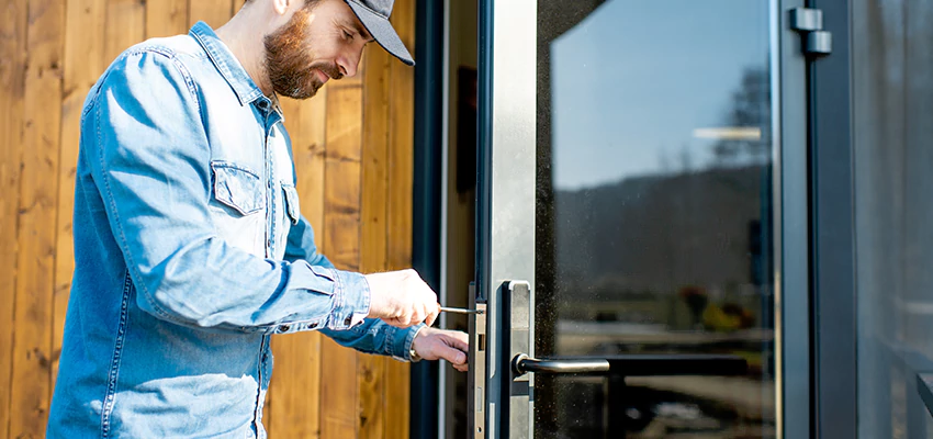 Frameless Glass Storefront Door Locks Replacement in Palm Bay, FL